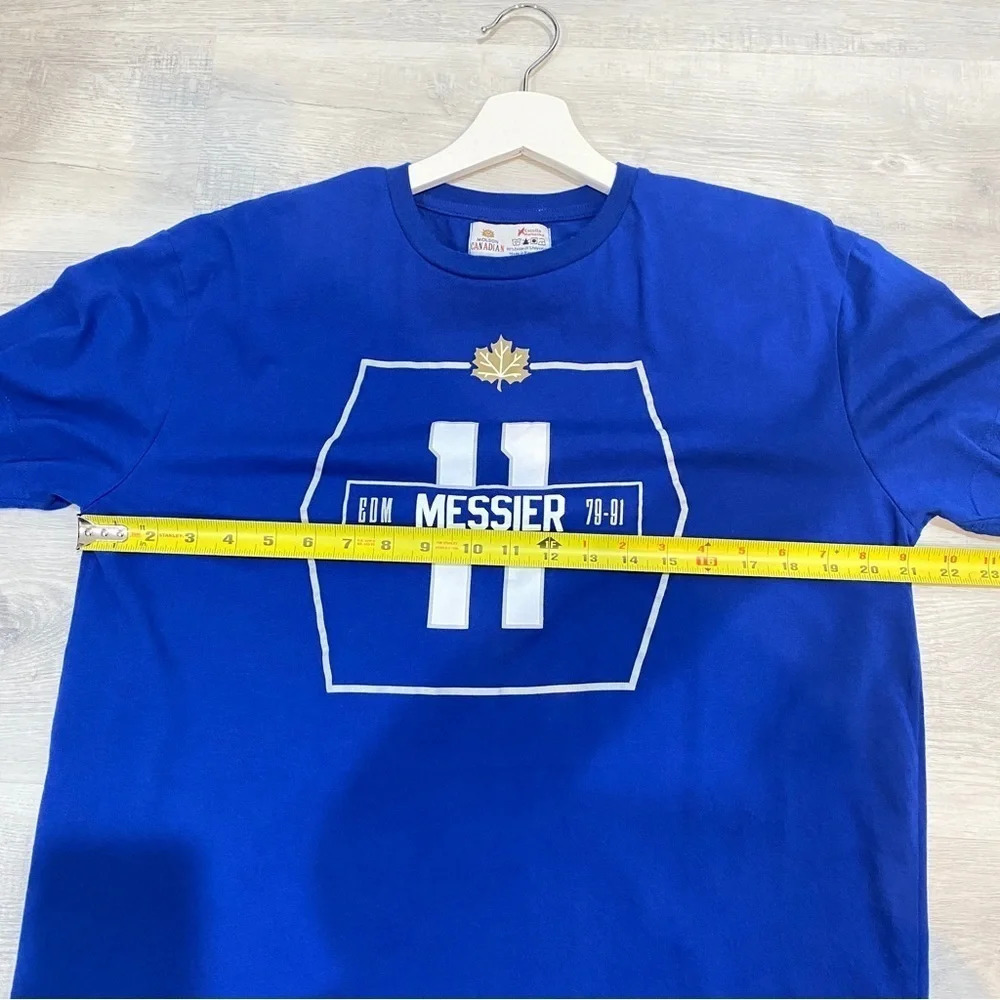 Molson Mens L Bright Blue Mark Messier The Alumni T-Shirt - Picture 7 of 11
